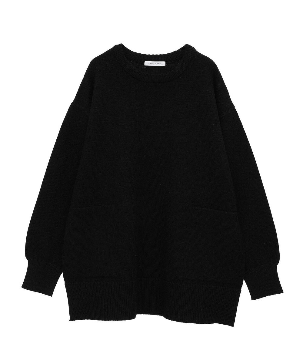 AMERICAN HOLIC サイドポケットロングニットプルオーバー 