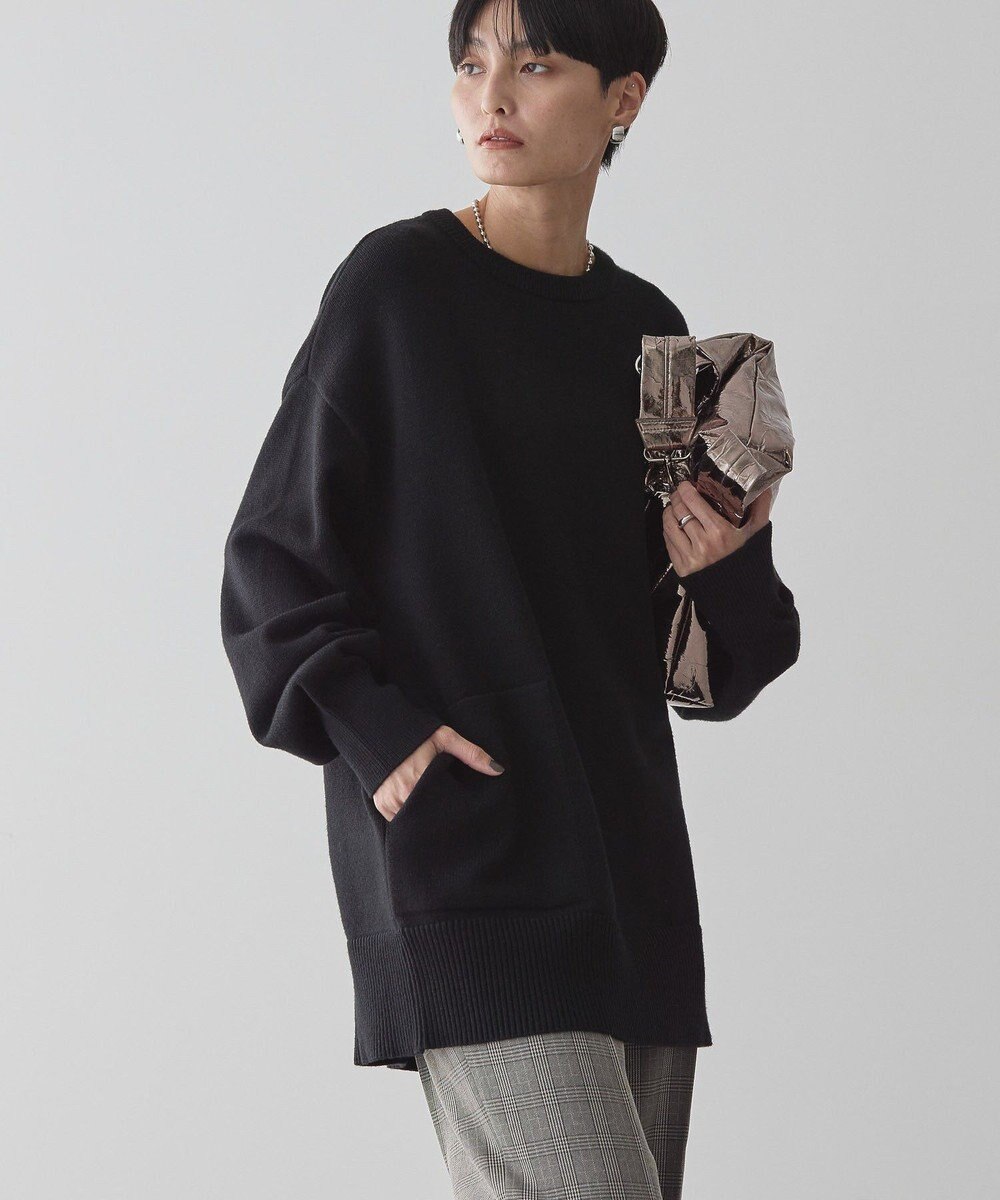 AMERICAN HOLIC サイドポケットロングニットプルオーバー 