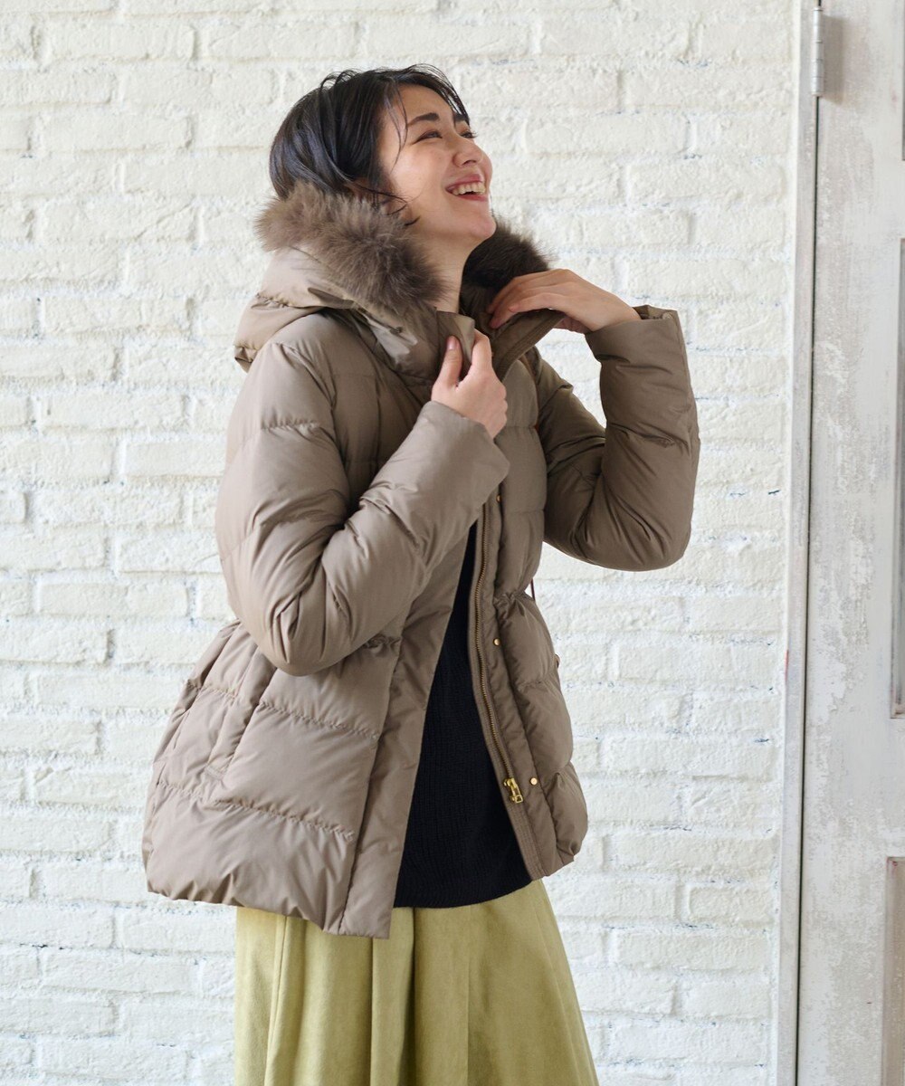 ANY 【洗える】スムースタッチ ショート丈ダウンコート 