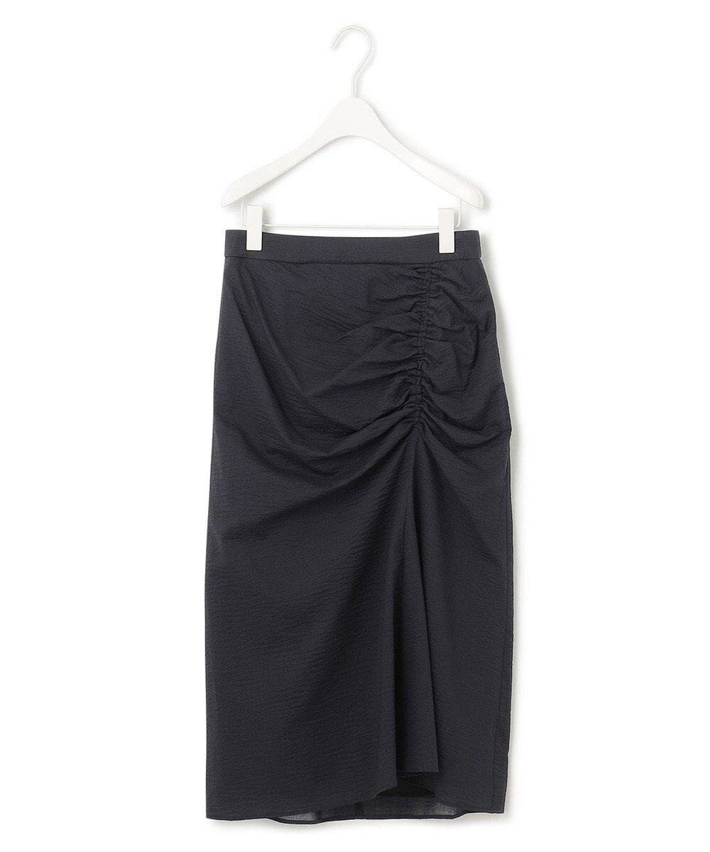 ICB L 【洗える】コットンリップル ナロースカート 