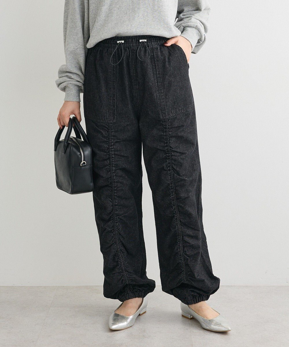 Green Parks ・ＳＵＧＡＲ　ＳＰＯＯＮ　デニムギャザーパンツ 