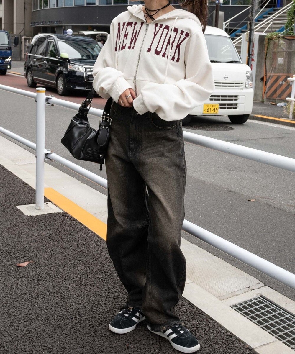 WEGO NEWYORK裏起毛ZIPパーカー 