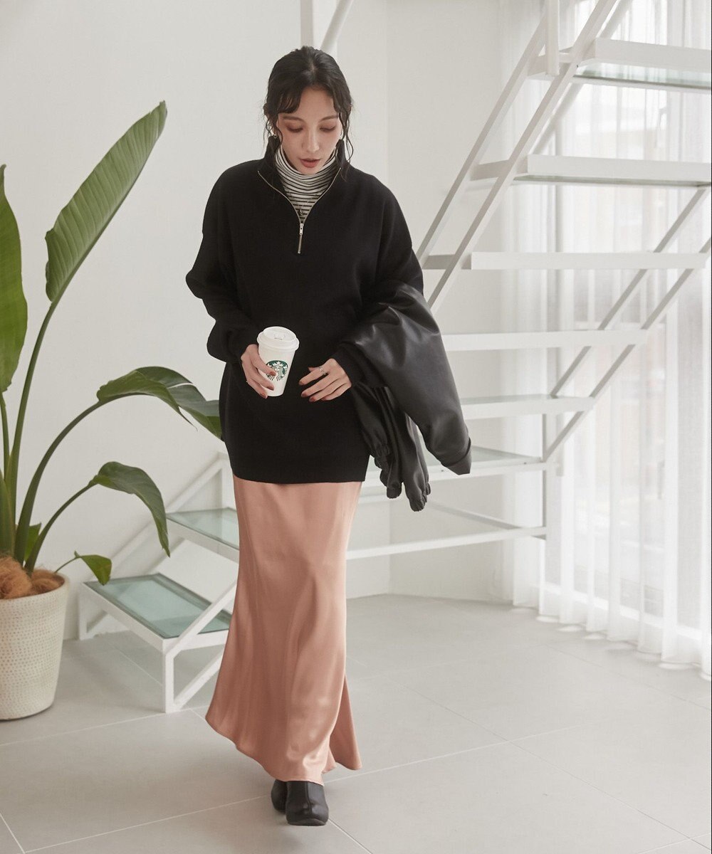 WEGO 【ユニセックス着用ITEM】ミラノリブハーフジッププルオーバー 