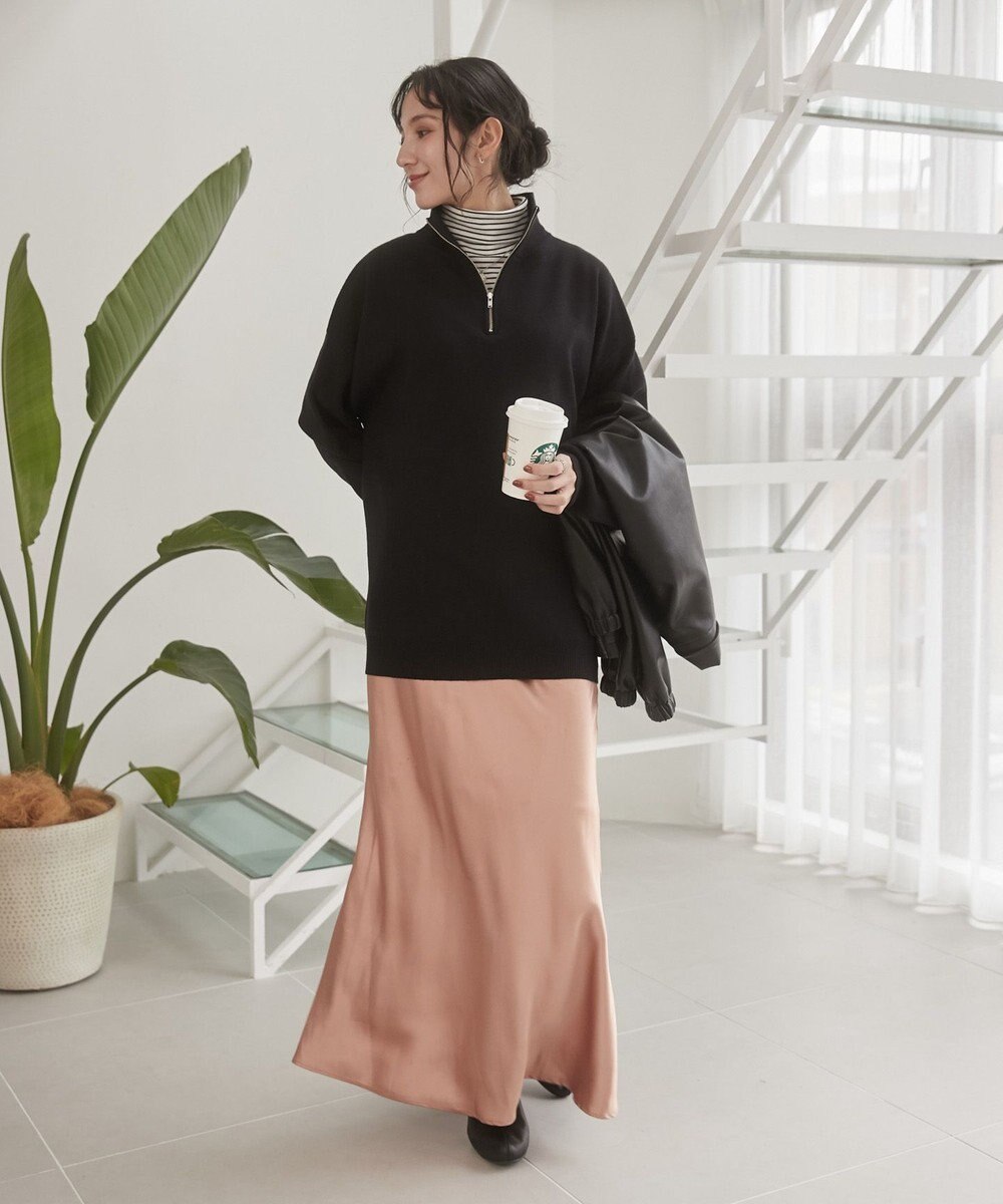 WEGO 【ユニセックス着用ITEM】ミラノリブハーフジッププルオーバー 