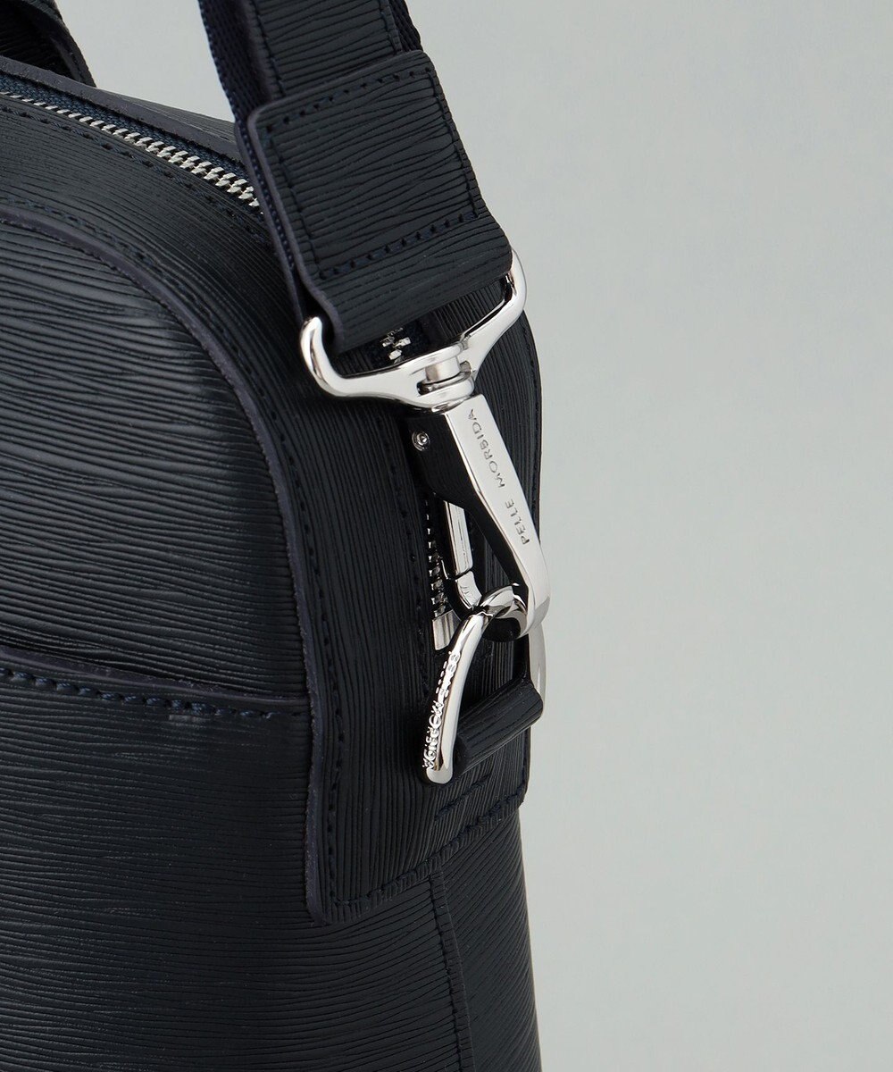 GOTAIRIKU 日本製【PELLE MORBIDA】型押しレザー ブリーフバッグ 