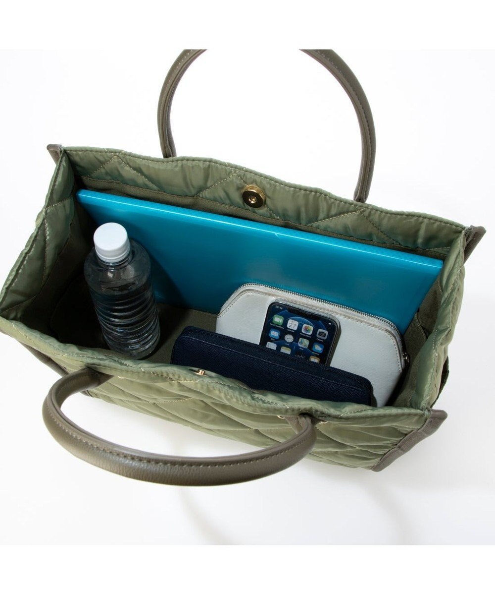 UNBILLION 【テレビ ドラマ着用アイテム】カシュカシュ cachecache / キルティングスクエアトートバッグM 