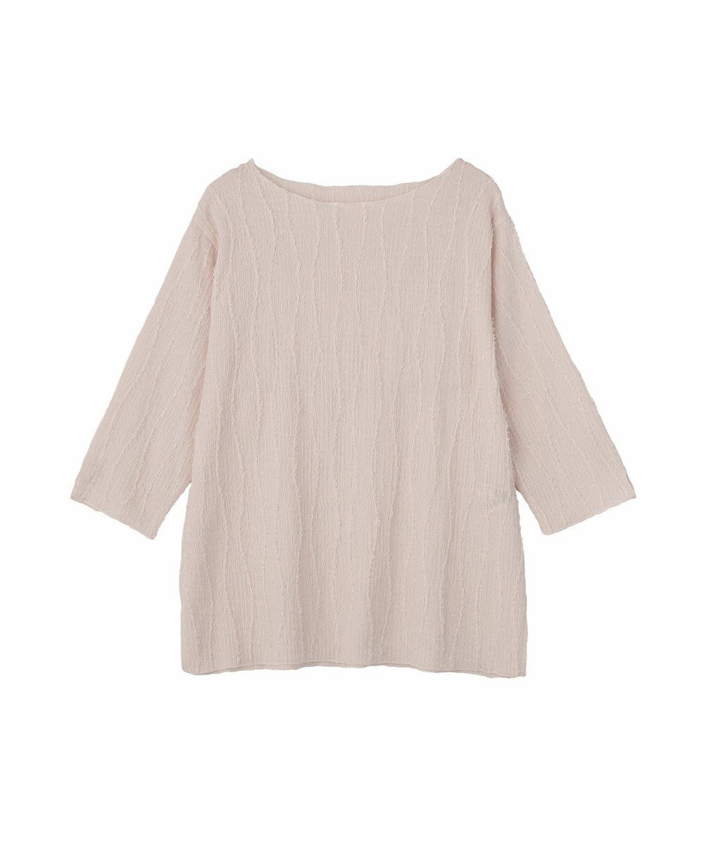 Green Parks ５分袖表面感カットプルオーバー 