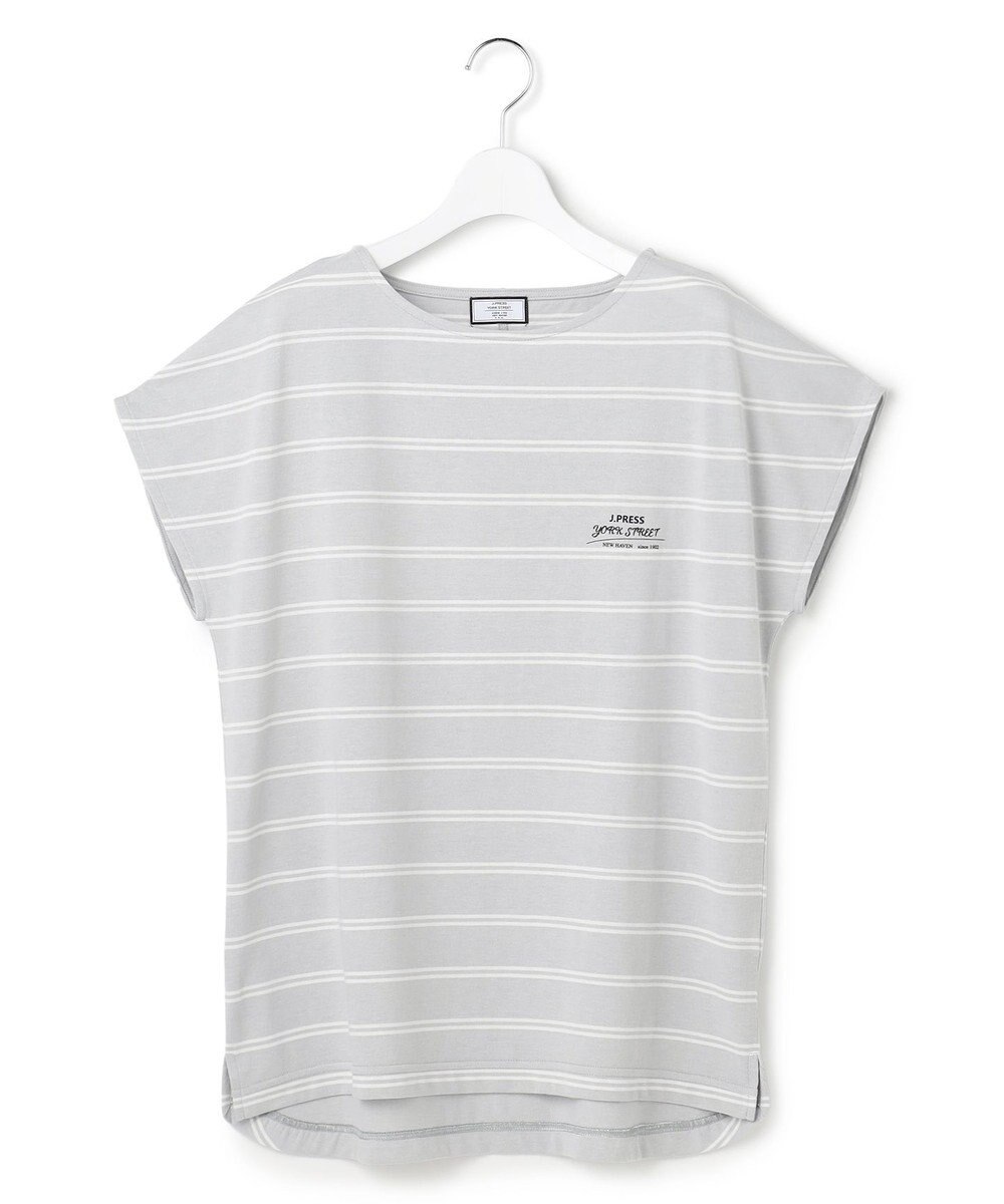 J.PRESS YORK STREET 【WOMEN】キャップスリーブ ボーダーTシャツ 
