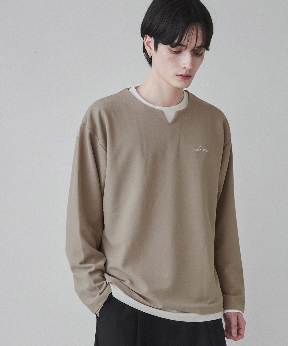 WEGO 【2点SET】アンサンブルキーネックプルオーバー 