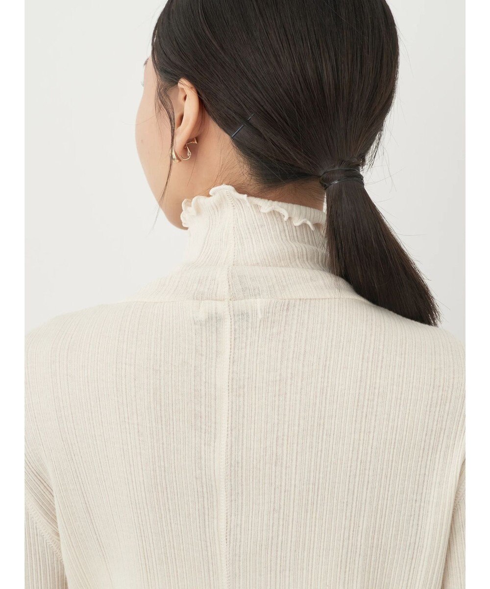 earth music&ecology コットンシアータートルネックプルオーバー 