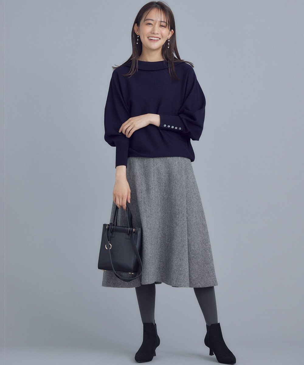 組曲 シックツイード フレアスカート 