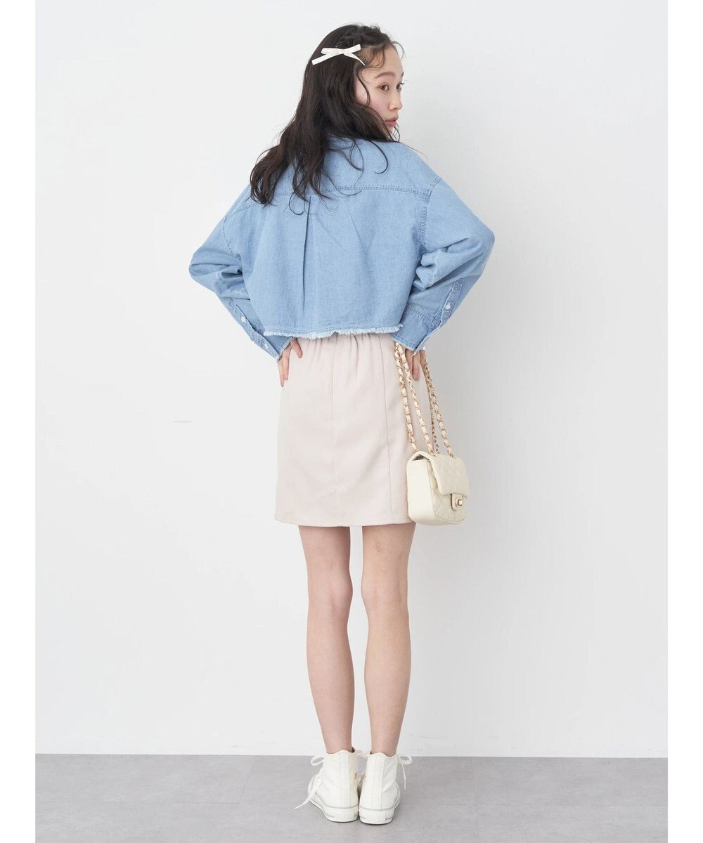 earth music&ecology クロップドポケットポイントシャツ 