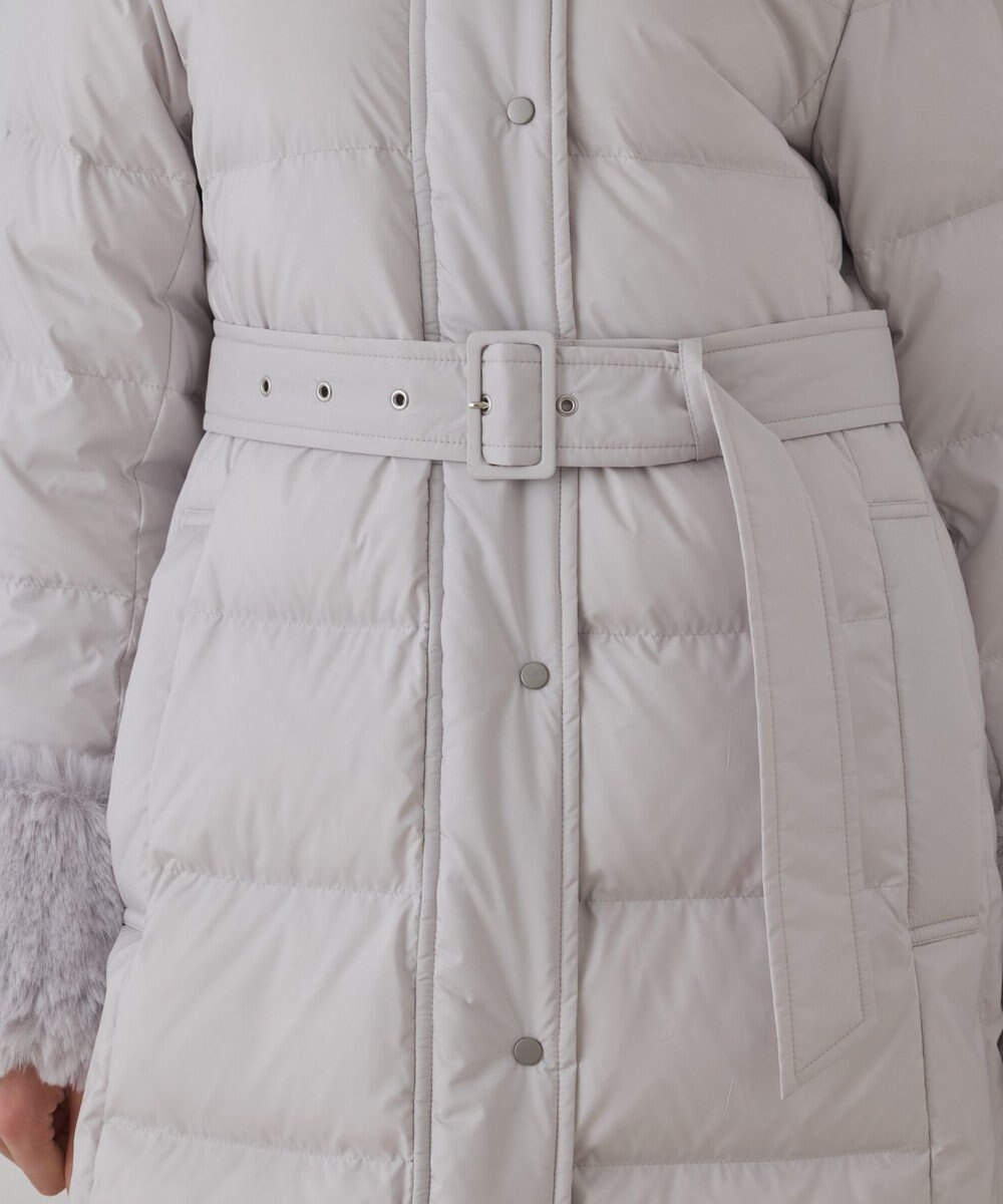 GRACE CONTINENTAL ファーカラーロングダウン 