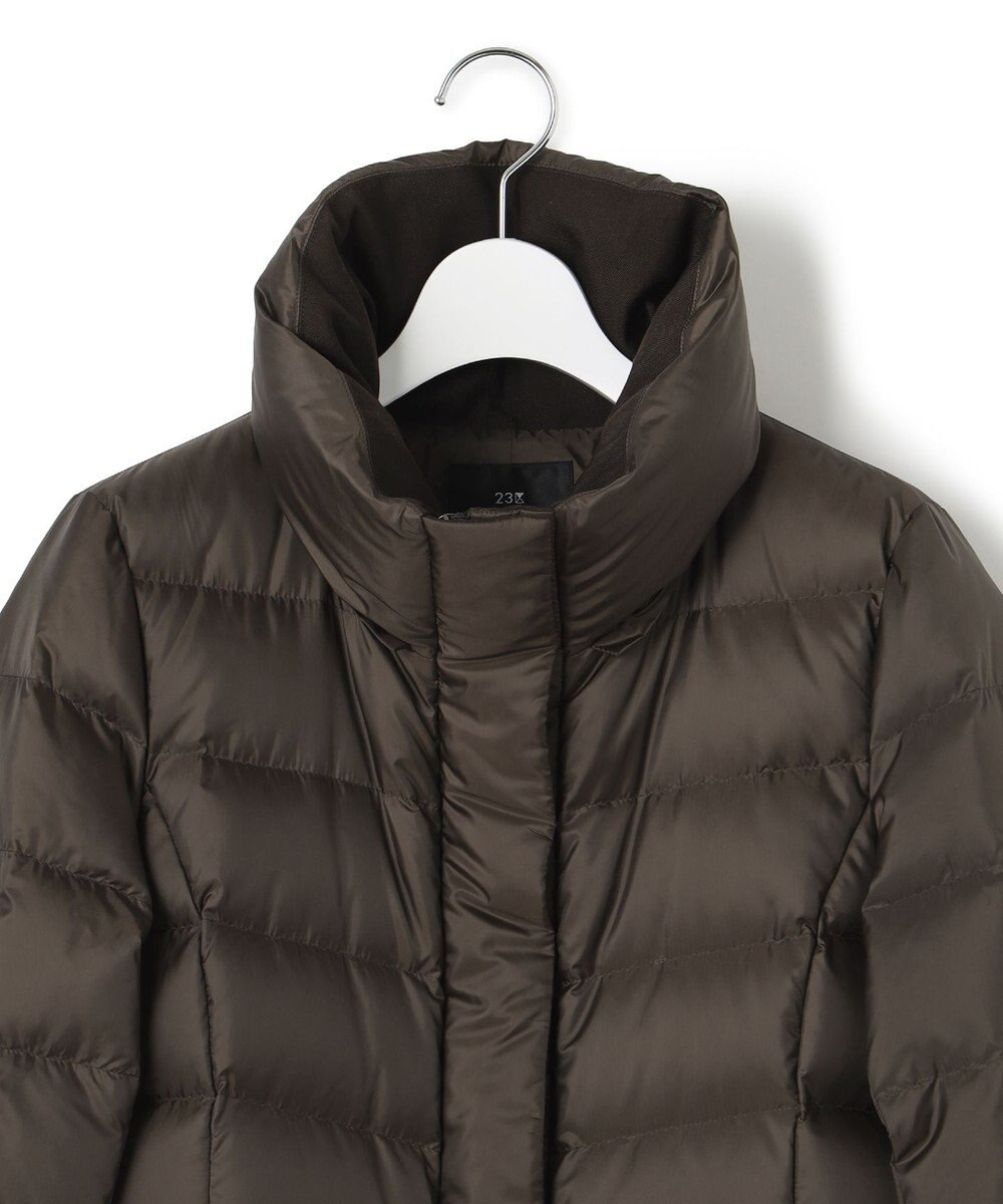 23区 S 【洗える】シレータフタ ロング ダウンコート 