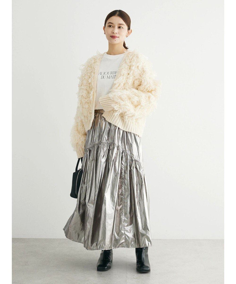 Green Parks ・ＥＬＥＮＣＡＲＥ　ＤＵＥ　メタリックティアードスカート 