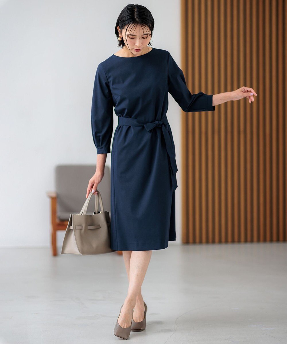 23区 【洗える】TRハウンドトゥース ワンピース 