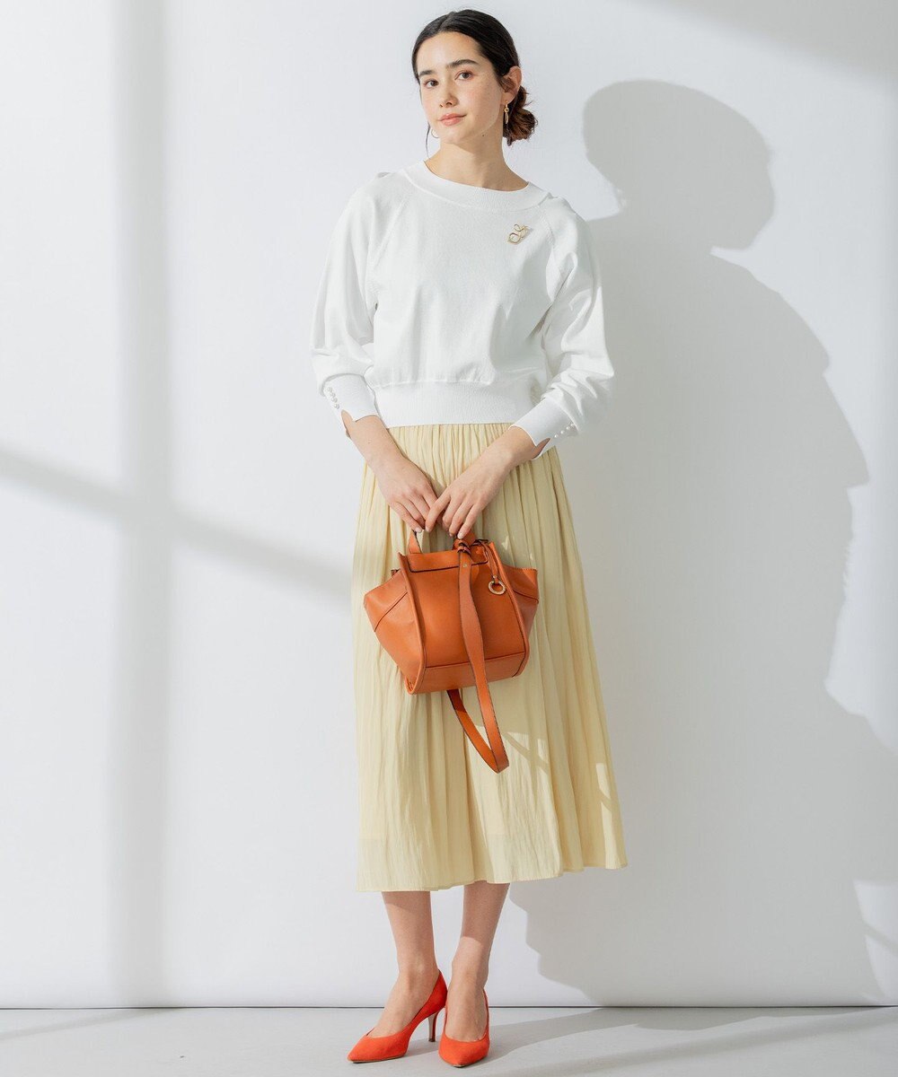 組曲 S 【パールボタン付】ブーケカラーリラクシー ニット 