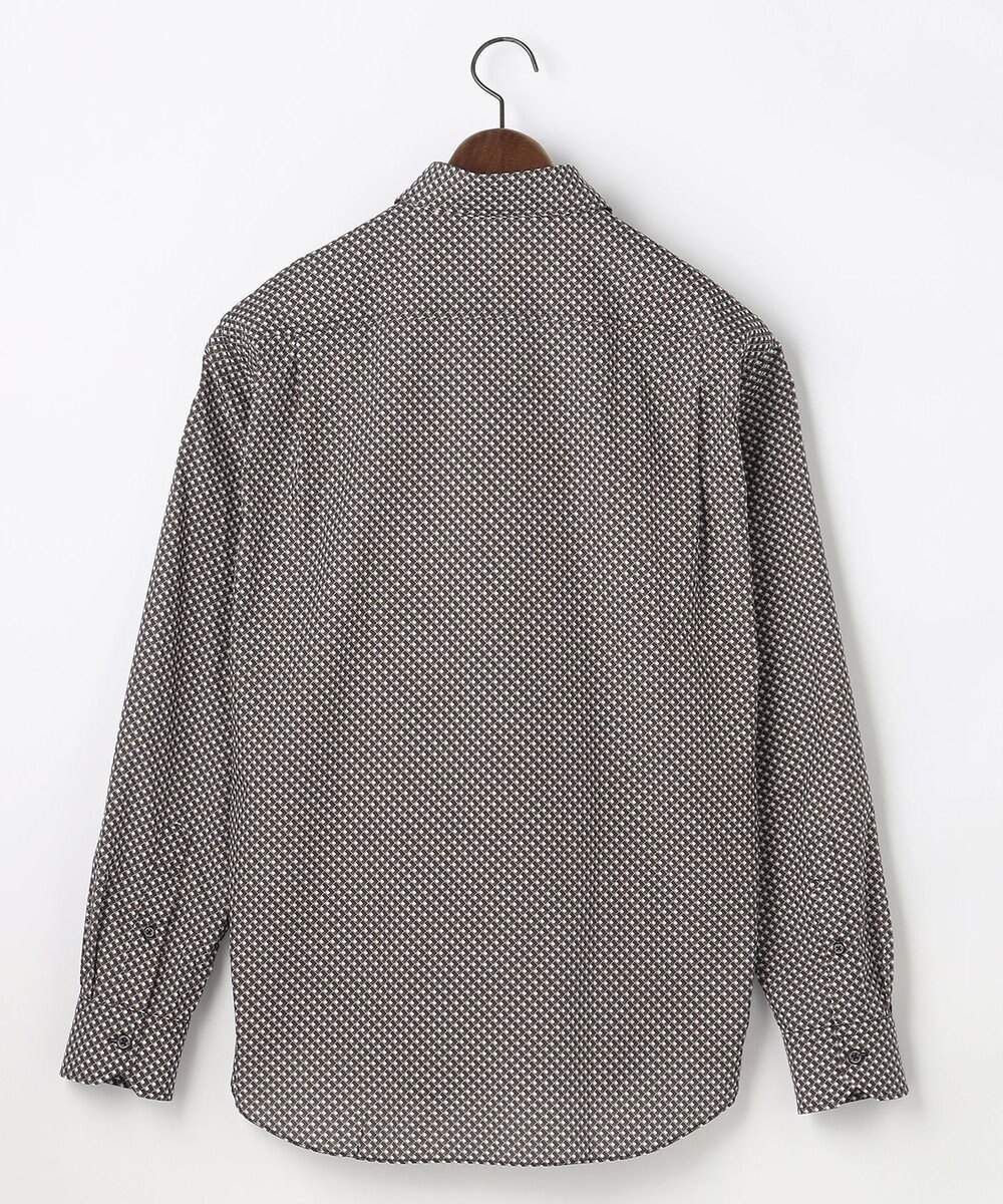 JOSEPH ABBOUD 【オーガニックコットン使用・JAPANファブリック】ジオメトリックプリントシャツ 