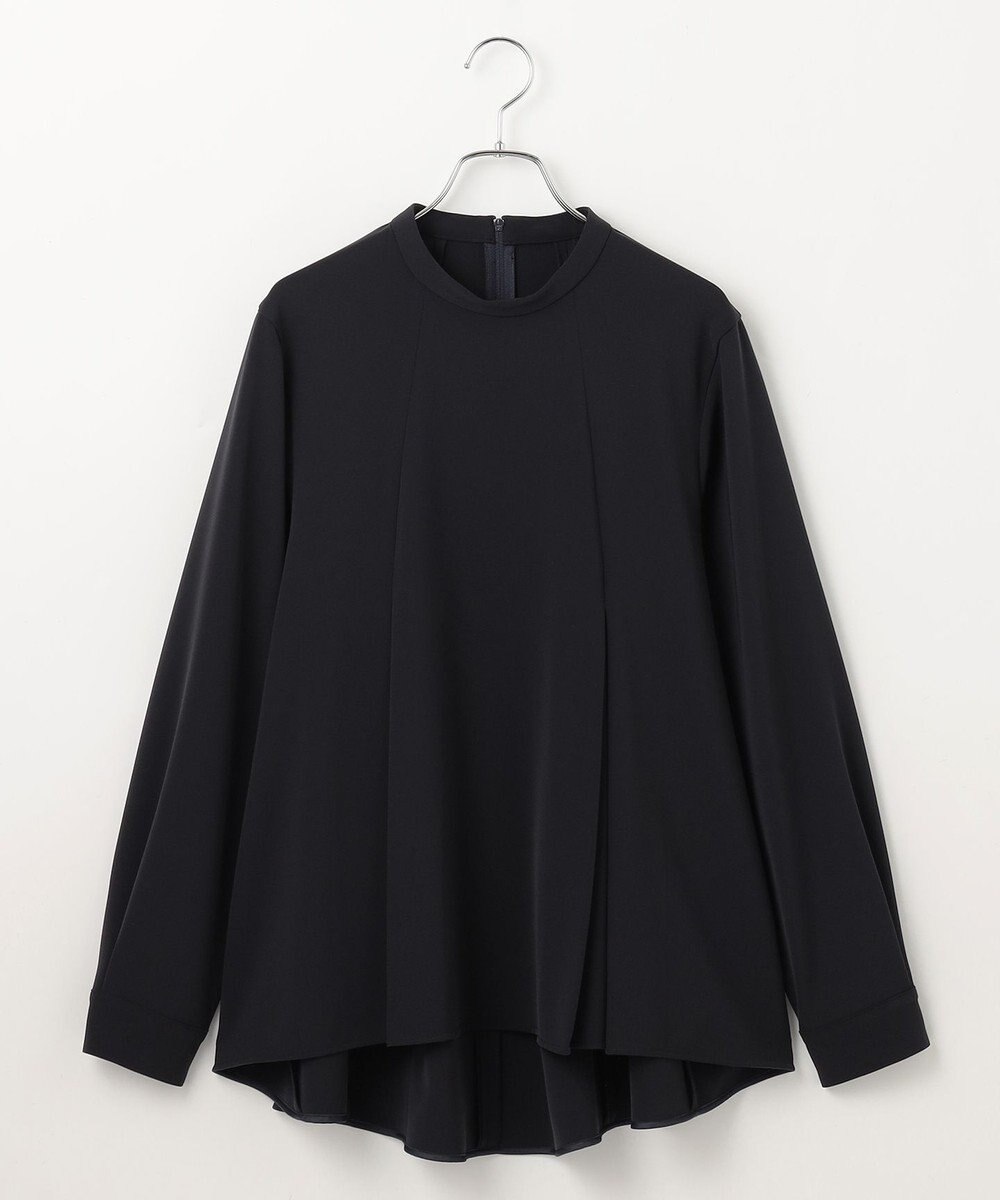 #Newans 〈亀恭子さんコラボ〉パネルタックAラインブラウス 