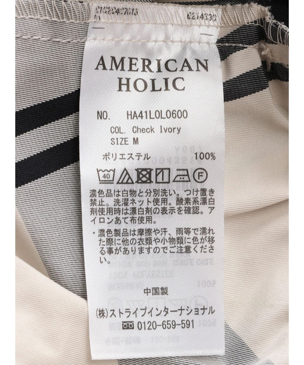AMERICAN HOLIC チェックメモリーフレアスカート 