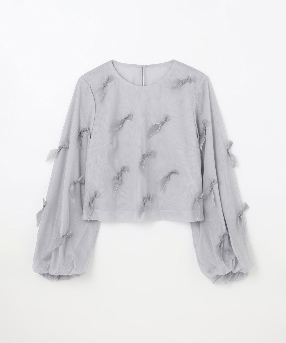 GRACE CONTINENTAL リボンチュールトップ 