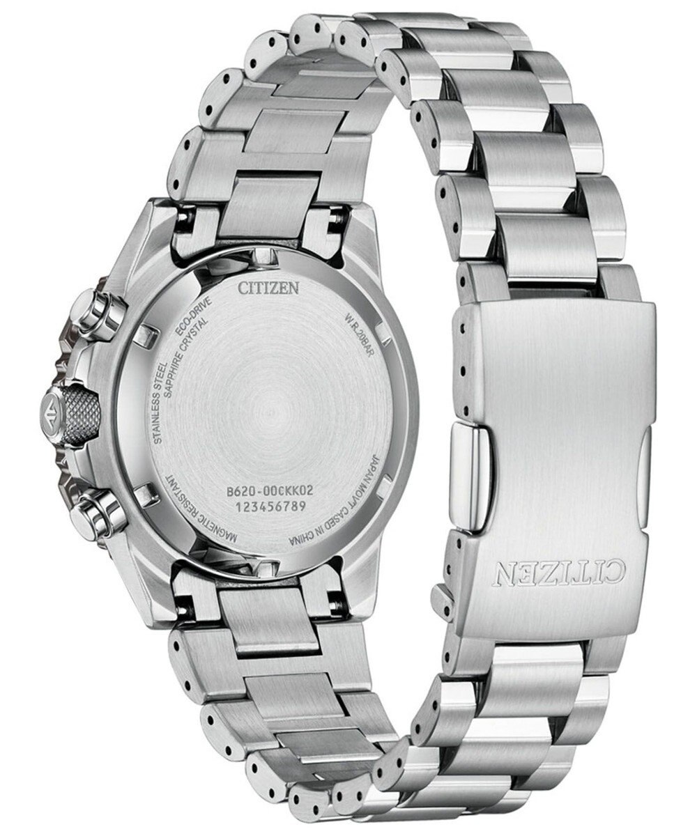 CITIZEN 【電池交換不要/20気圧防水/クロノグラフ】ケース40mmのパイロットウオッチ 