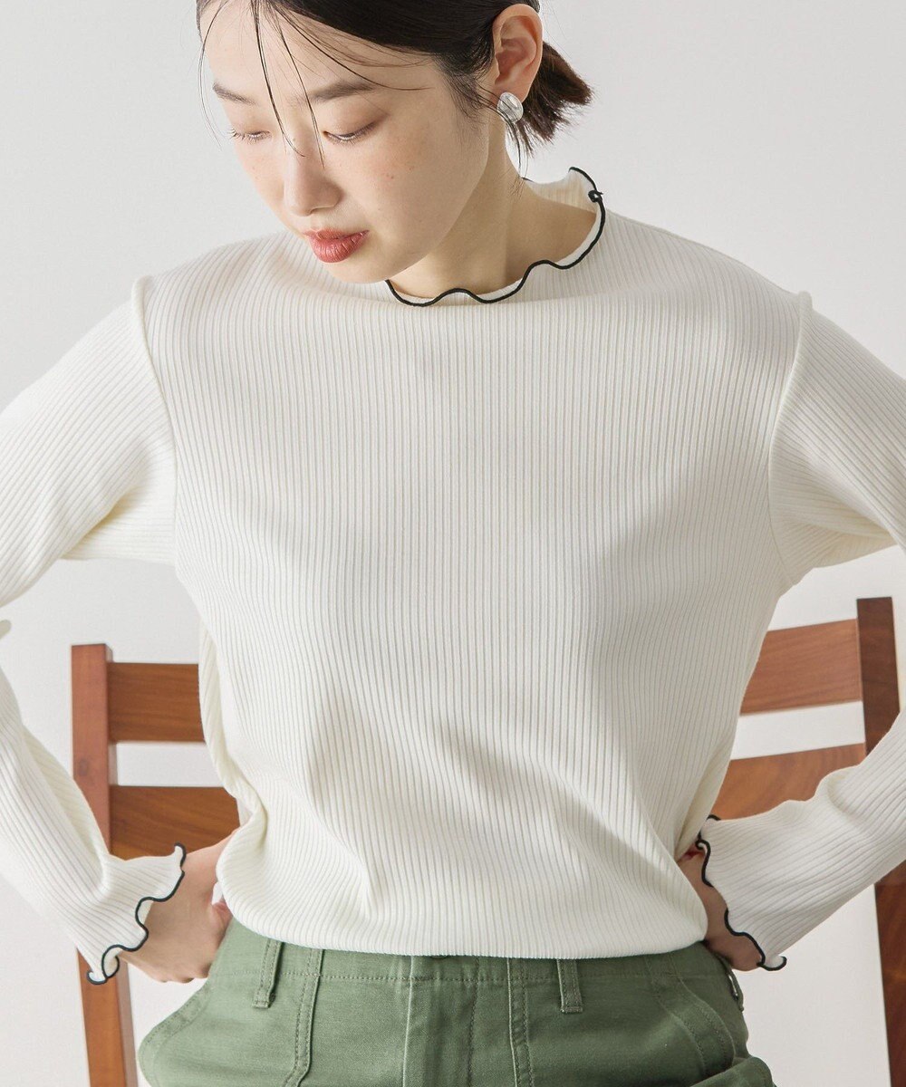 AMERICAN HOLIC 針抜きテレコカットプルオーバー 