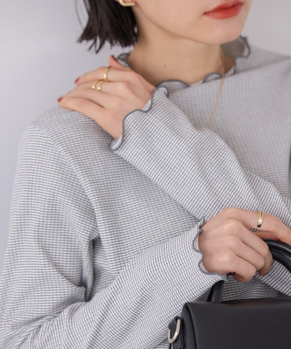 AMERICAN HOLIC 針抜きテレコカットプルオーバー 