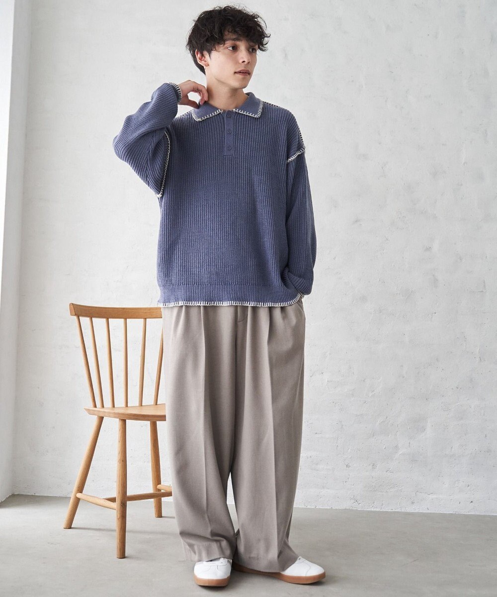 WEGO ハンドステッチポロプルオーバー 