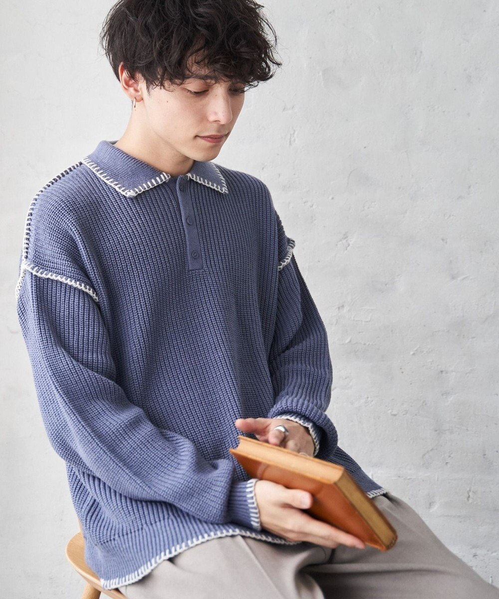 WEGO ハンドステッチポロプルオーバー 