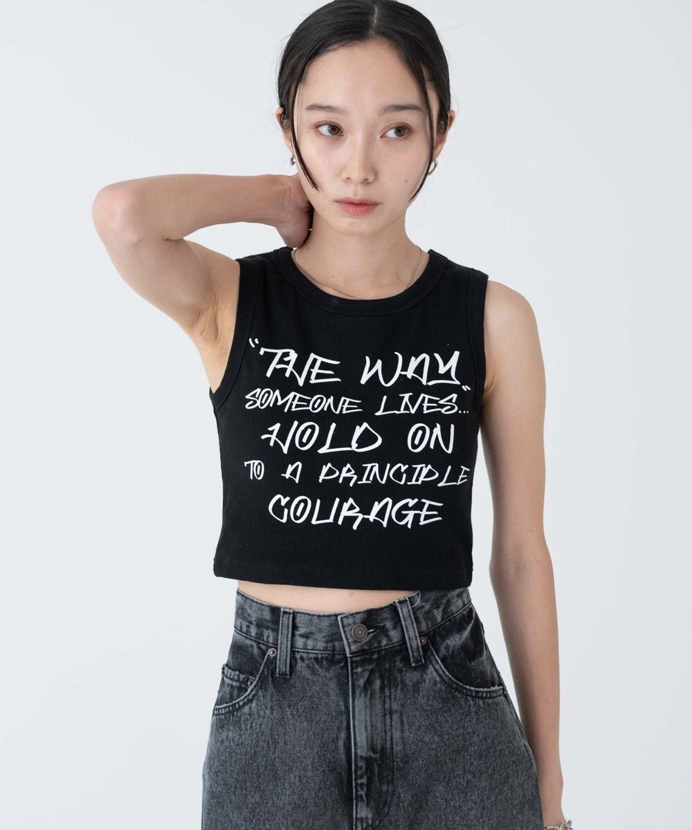 WEGO 【カップ付き】ハンドライティングプリントカップインタンク 