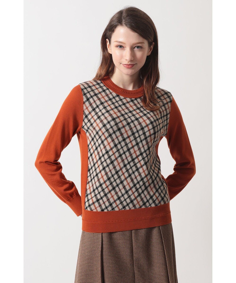 DAKS チェック ジャカードプルオーバー 