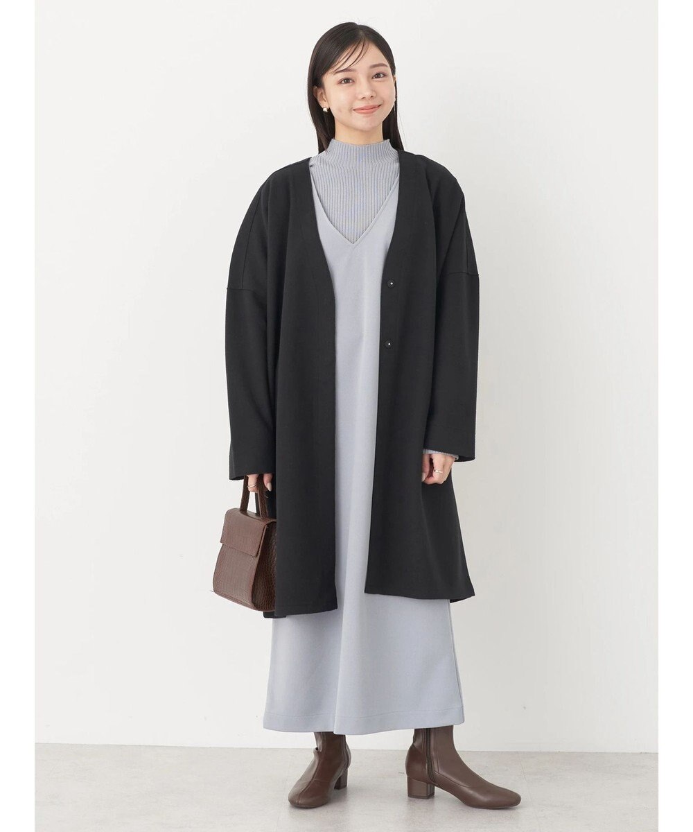 earth music&ecology 圧縮風ポンチコーディガン 