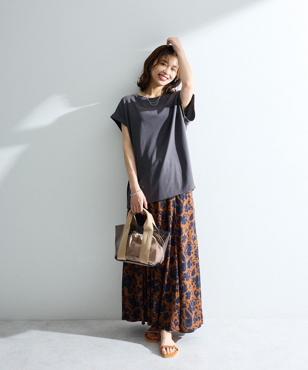 Green Parks 汗染み防止フレンチロゴＴシャツ 