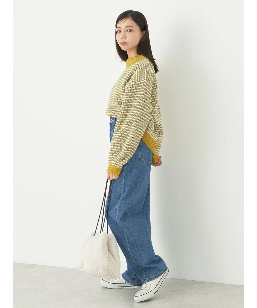 earth music&ecology マットベロアモールプルオーバー 