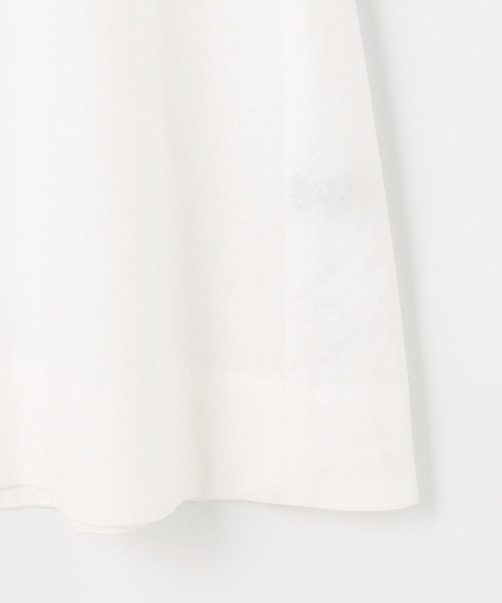 UNFILO 【撥水】レーヨン麻ライト刺繍ブラウス 