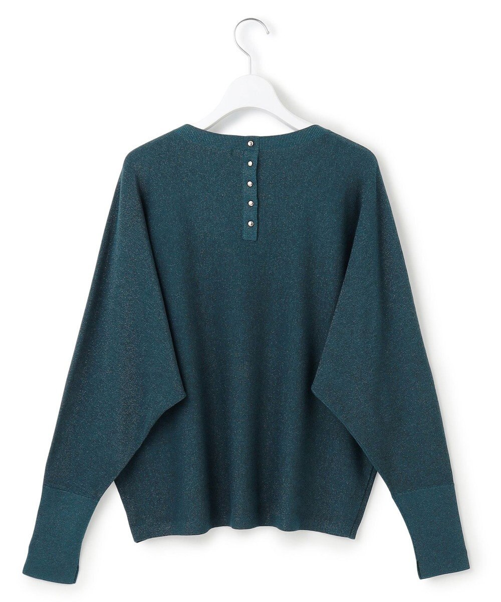 23区 L 【洗える/吊り干しOK】ヴィスコースストレッチ ドルマンスリーブ ラメ ニット 