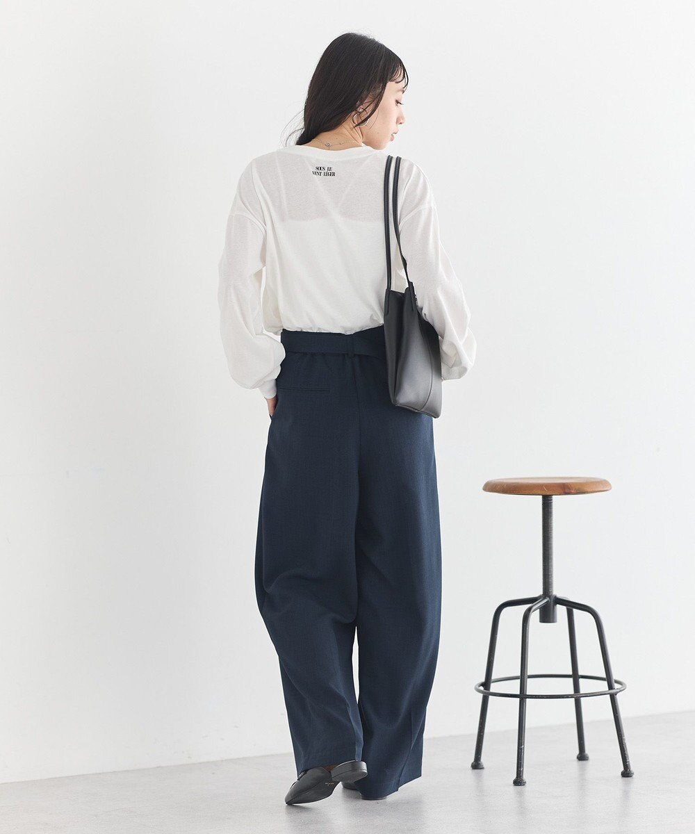 earth music&ecology 【予約】アソートツータックベルトパンツ 