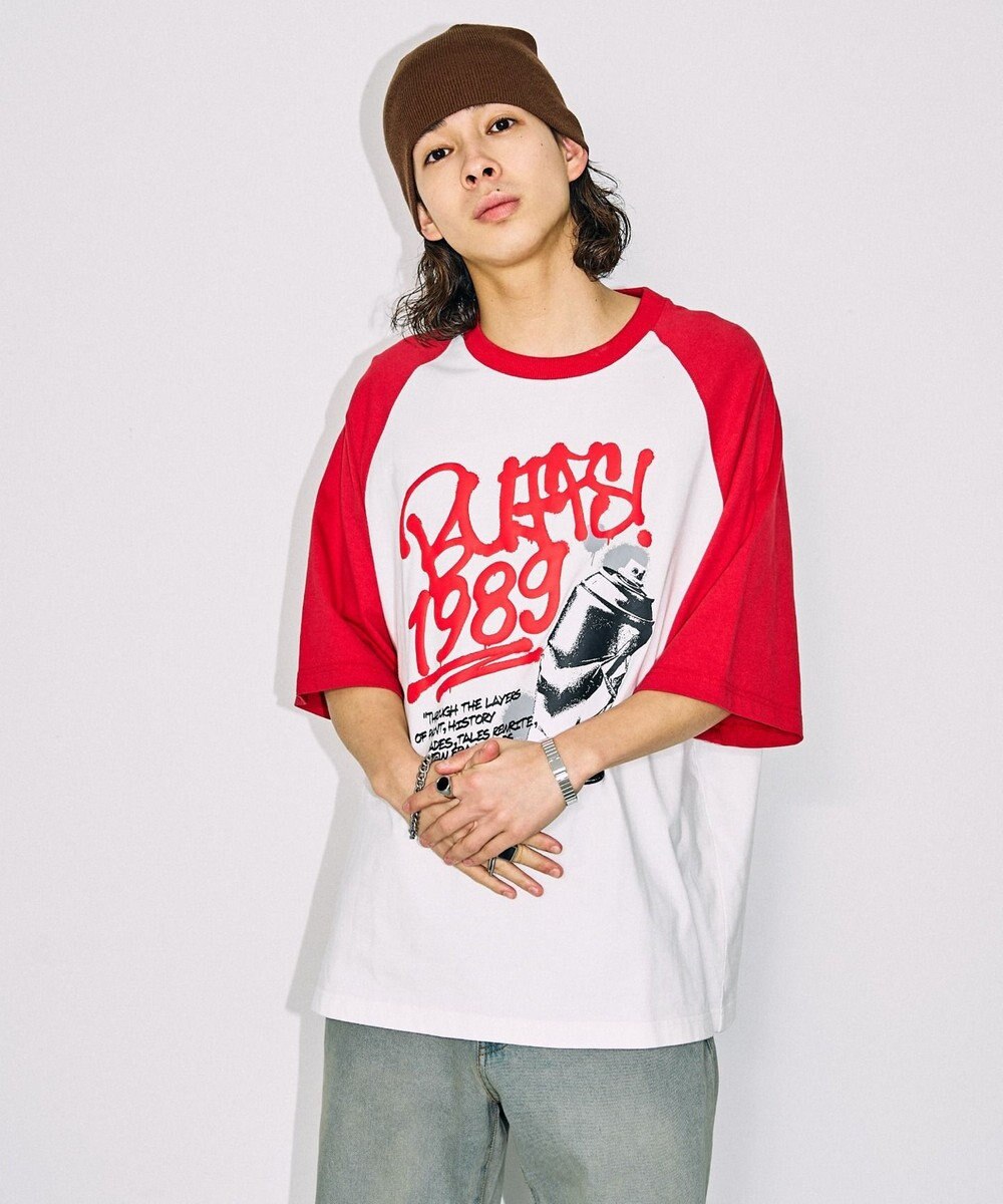 WEGO フォトグラフィックラグランBIGT（S） 