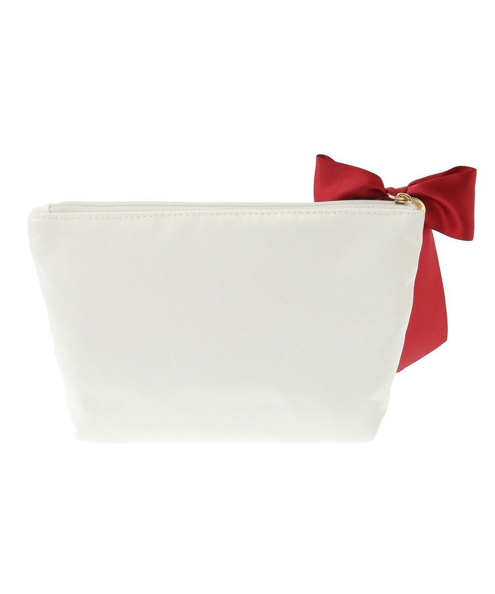 Maison de FLEUR チェリー刺繍ポーチ 