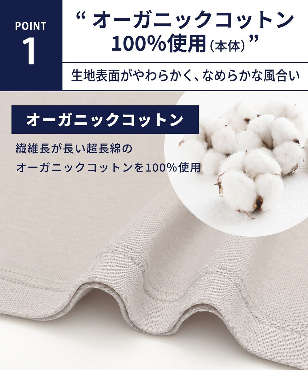 WACOAL MEN WACOAL MEN インナー 3分袖 オーガニックコットン100％ 通気性 吸汗速乾 抗菌防臭 Vネック 肌着 メンズ WL5124 /ワコールメン 