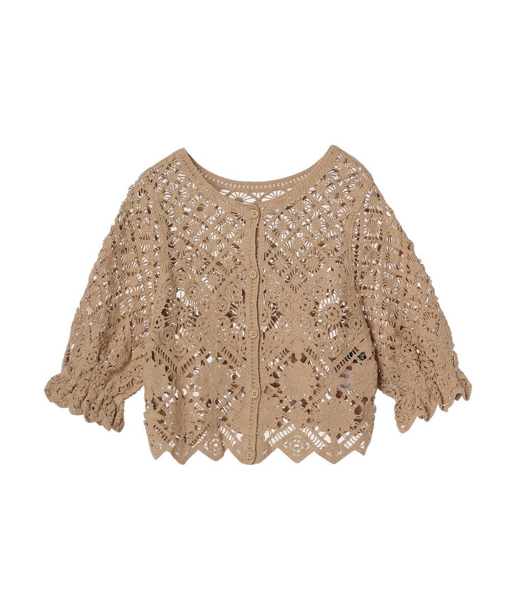 Green Parks ・ＳＵＧＡＲ　ＳＰＯＯＮ　２ｗａｙクロシェカーディガン 