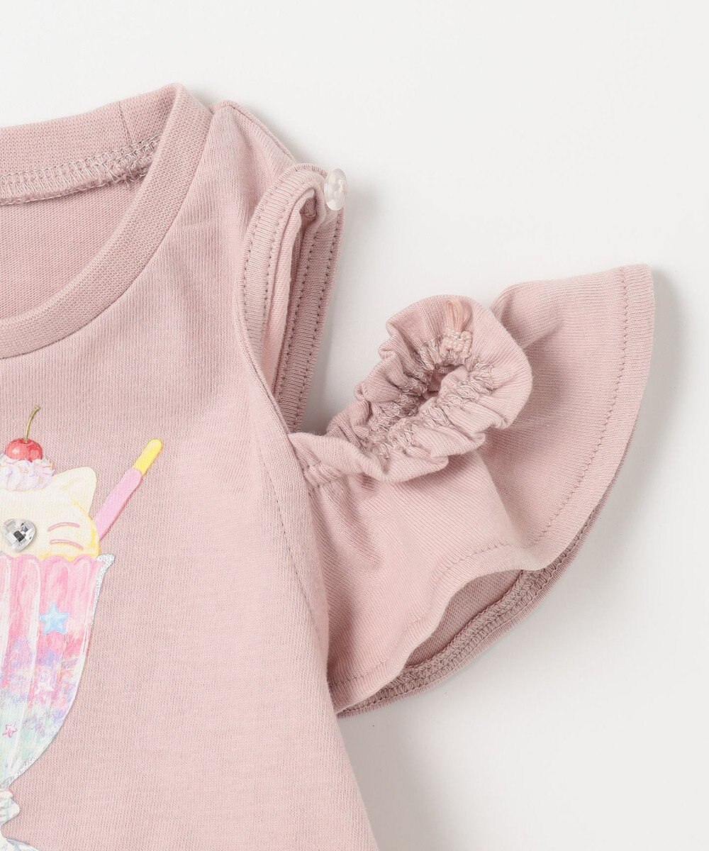 ANY KIDS オンオフショルダーパフェTシャツ 