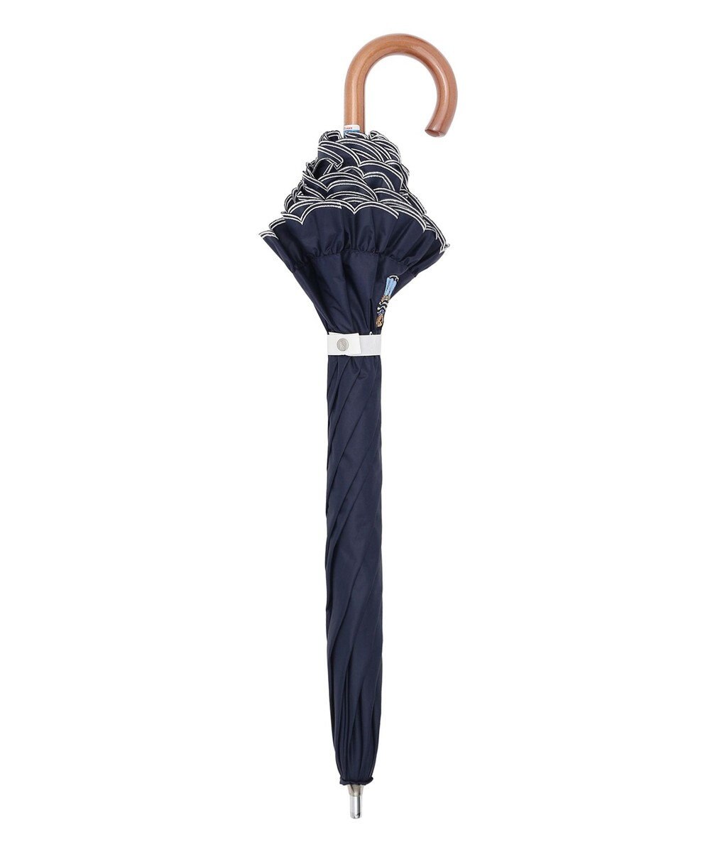 MOONBAT POLO RALPH LAUREN【WEB限定】晴雨兼用日傘 長傘 ワンポイントベア刺繍 フリル 一級遮光 遮熱 UV 