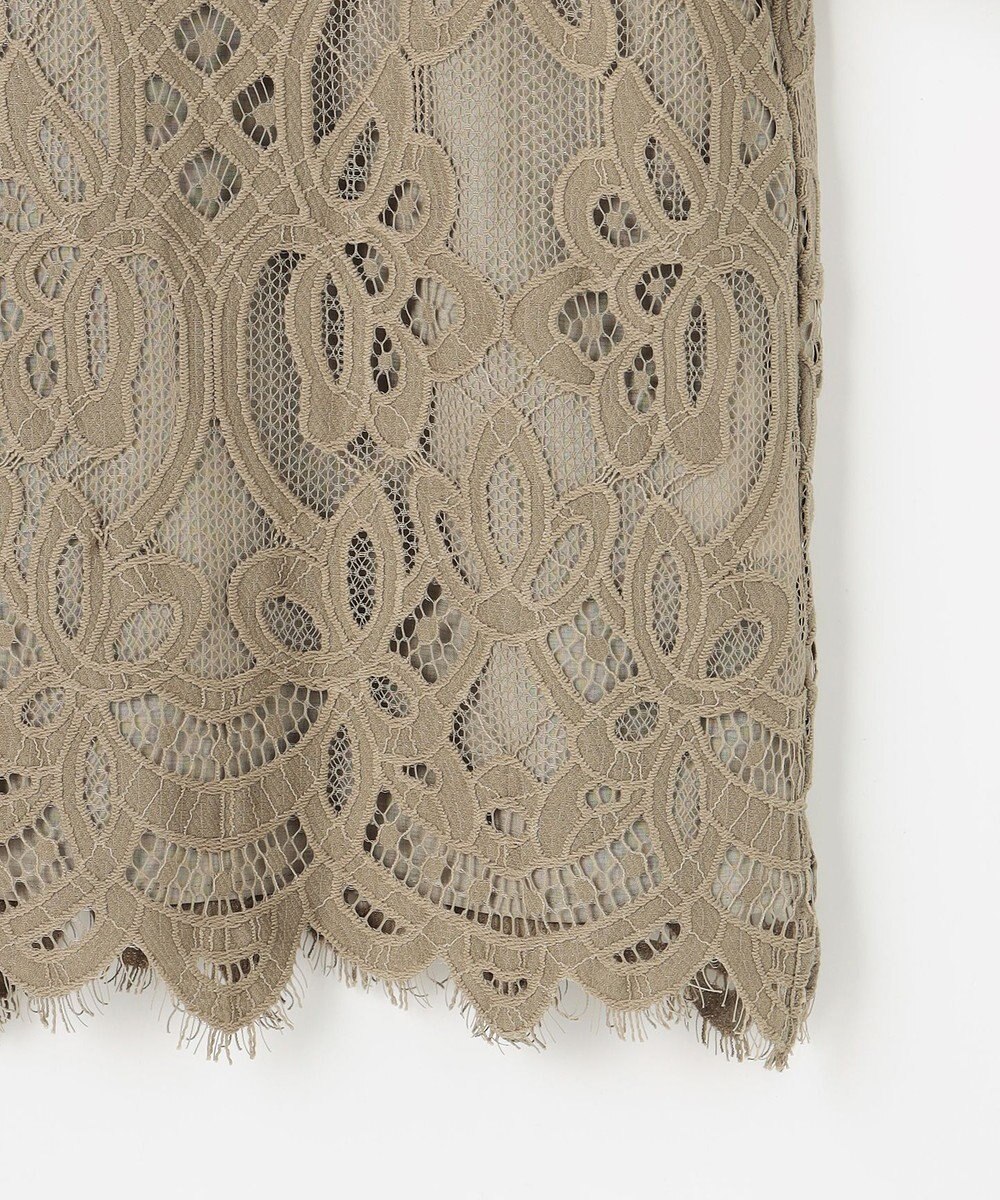 自由区 L パネルレース ブラウス 