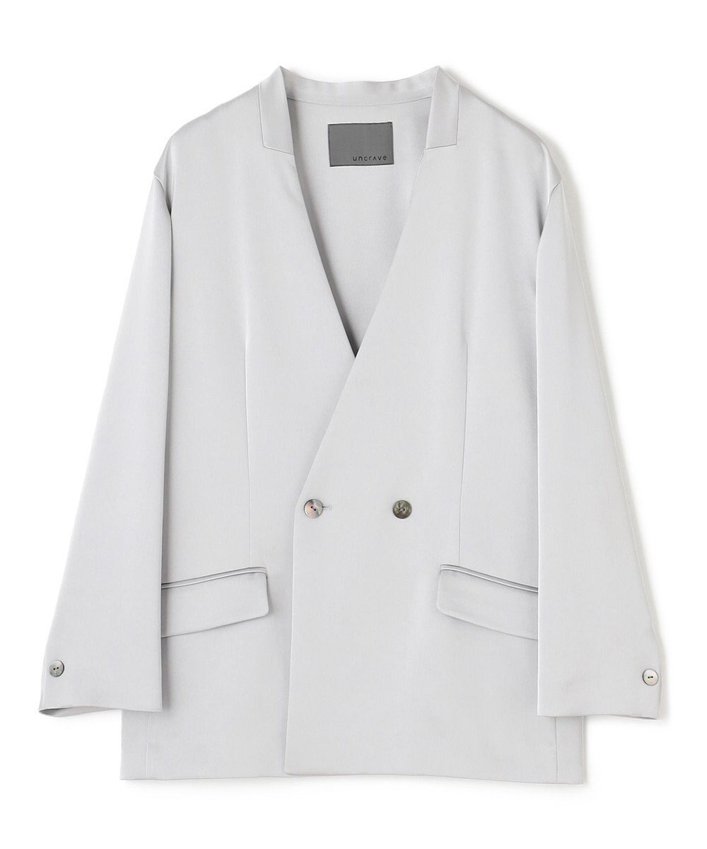 uncrave シャイニーダブルサテン ジャケット 