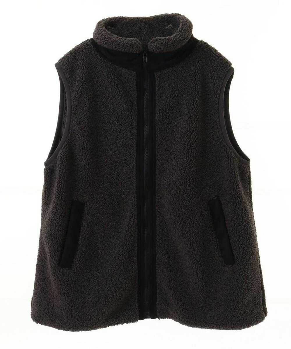 Green Parks スタンドカラーボアＺＩＰベスト 