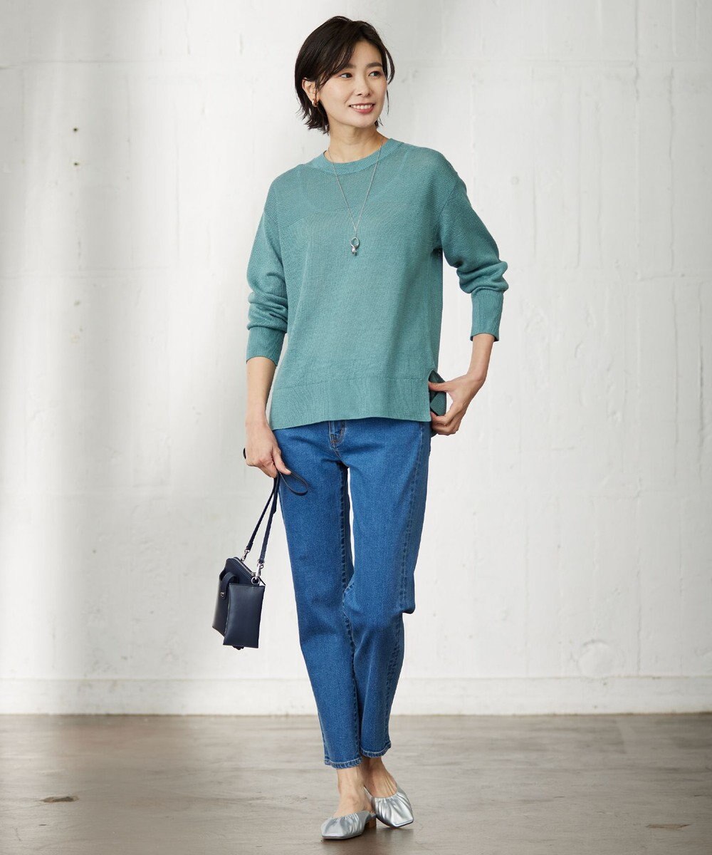 J.PRESS LADIES ダブルドロップ ネックレス 