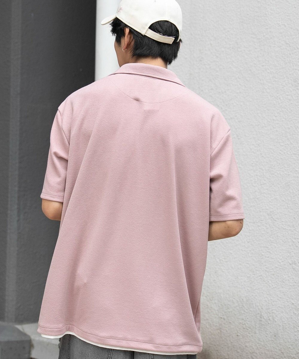 WEGO 【ユニセックス着用ITEM】フェイクレイヤードニットポロシャツ（SS） 