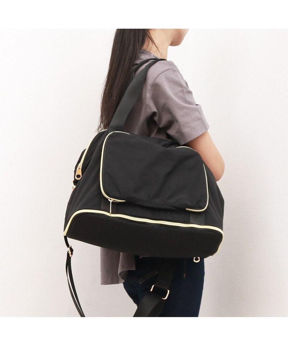 UNBILLION カシュカシュ cachecache / ポータブルシワナイロンボストンバッグ 